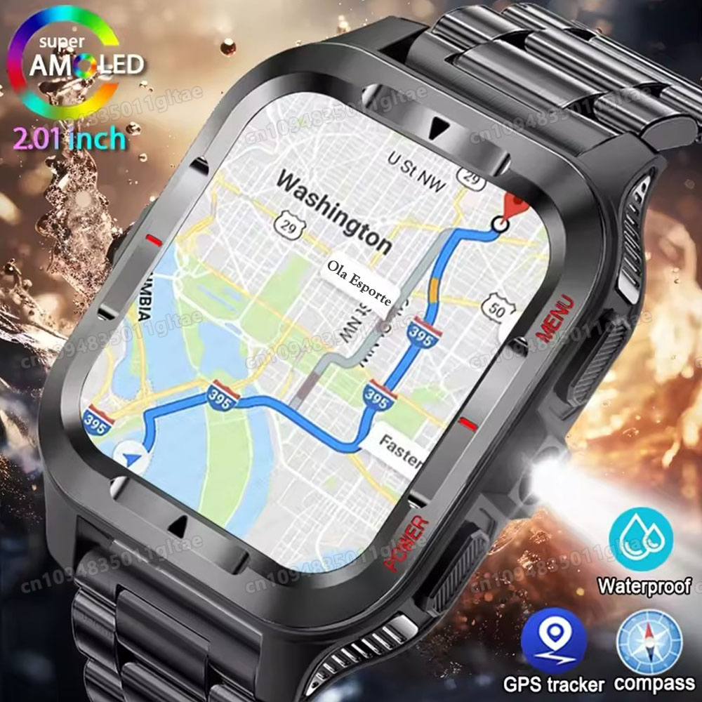 Gym Floor Mats - Wytrzymały wojskowy smartwatch do sportów outdoorowych