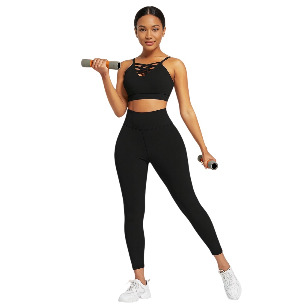 Fitness Yoga & Kickfit - 3-częściowy damski zestaw do jogi i