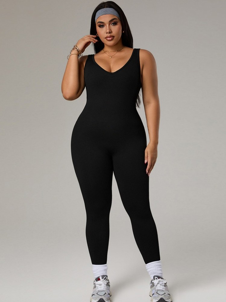 Yoga Fitness Outfit - Damski dres plus size, strój sportowy