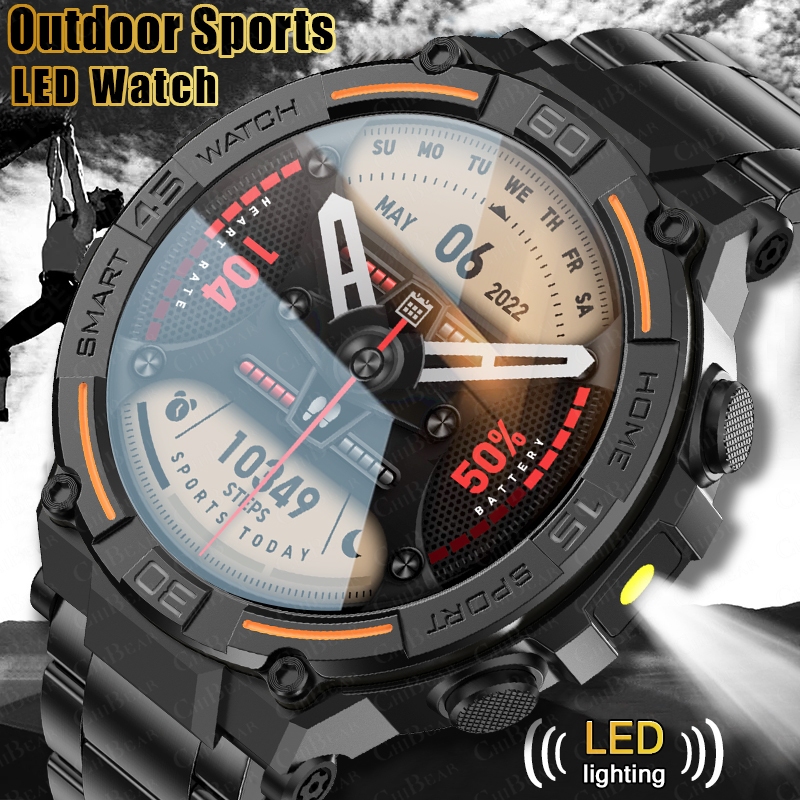 Gym Floor Mats - Wytrzymały smartwatch wojskowy dla mężczyzn z