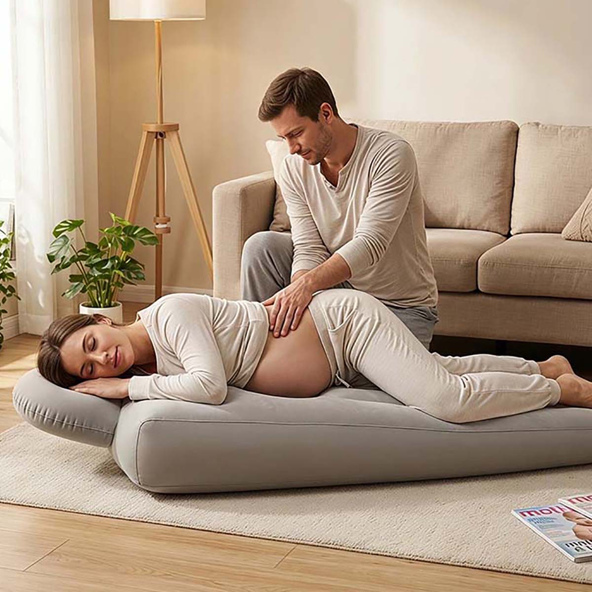 Yoga And Fitness Mat - Nadmuchiwana poduszka ciążowa Mata do jogi