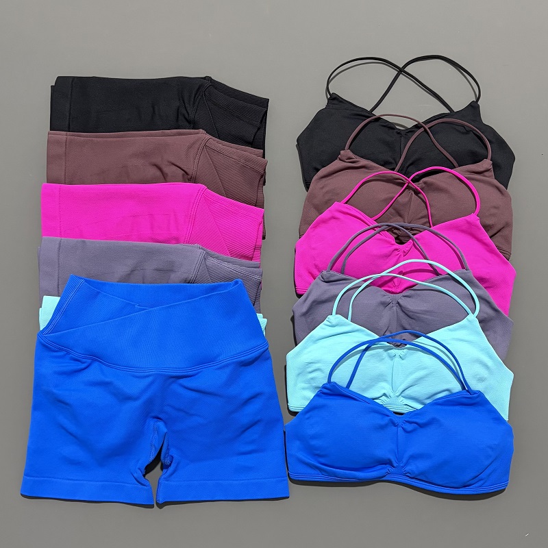 Yoga Fitness Outfit - Dwuczęściowy zestaw sportowy Vision dla kobiet: