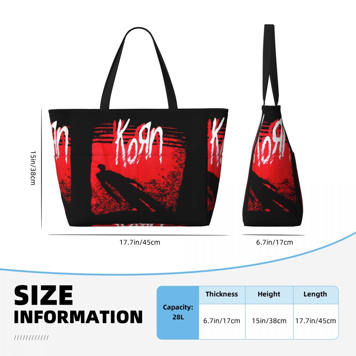 Torba plażowa Korn Metal Rock  – Yoga Fitness Music recenzja i cena