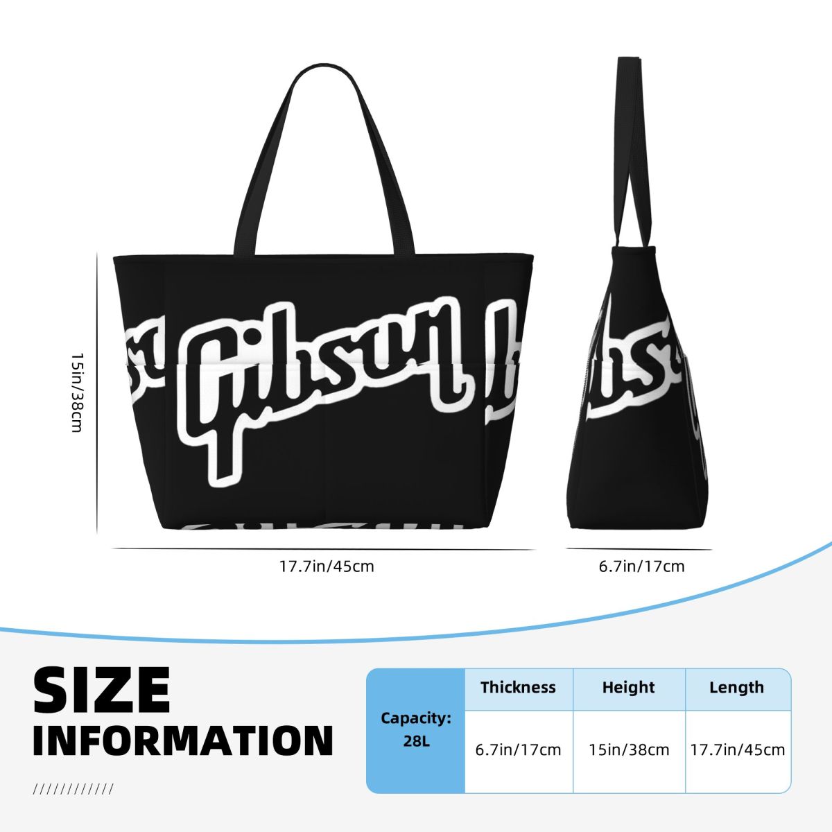 Torba plażowa z logo Gibson Mu – Yoga Fitness Music recenzja i cena