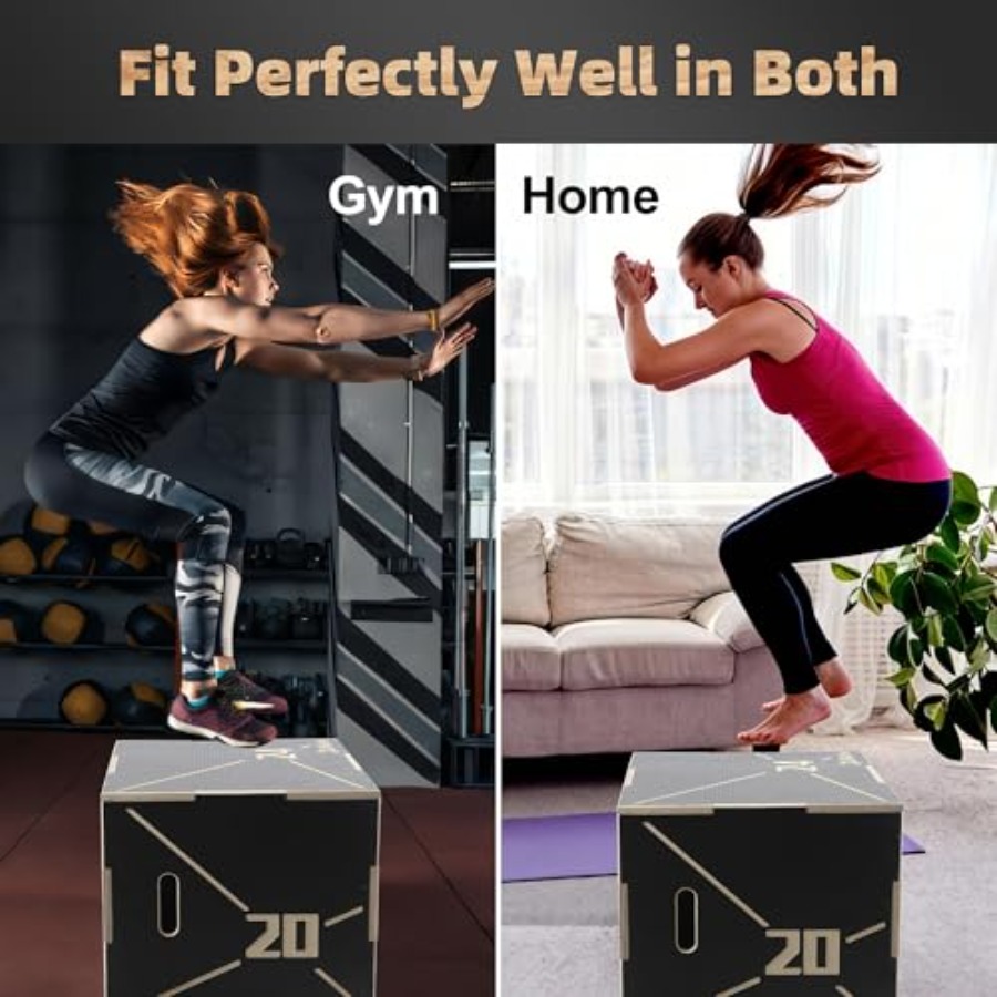 Antypoślizgowa drewniana skrzy – Plyo Jump Box recenzja i cena