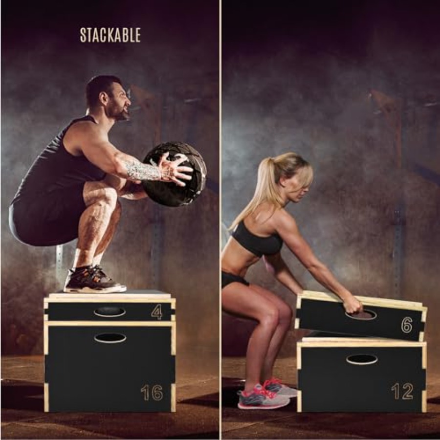 Drewniany plyometrowy box 3 w  – Plyo Jump Box recenzja i cena