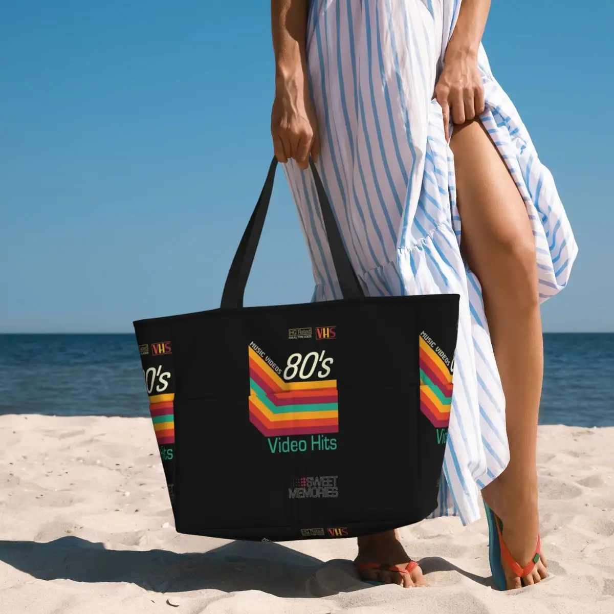 Torba na plażę w stylu retro z – Yoga Fitness Music recenzja i cena