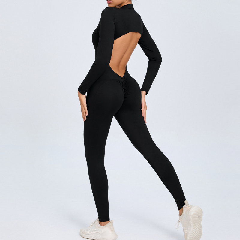 Kombinezon do jogi z długim rę – Yoga Fitness Outfit recenzja i cena