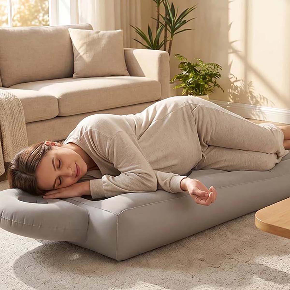 Nadmuchiwana poduszka ciążowa  – Yoga And Fitness Mat recenzja i cena