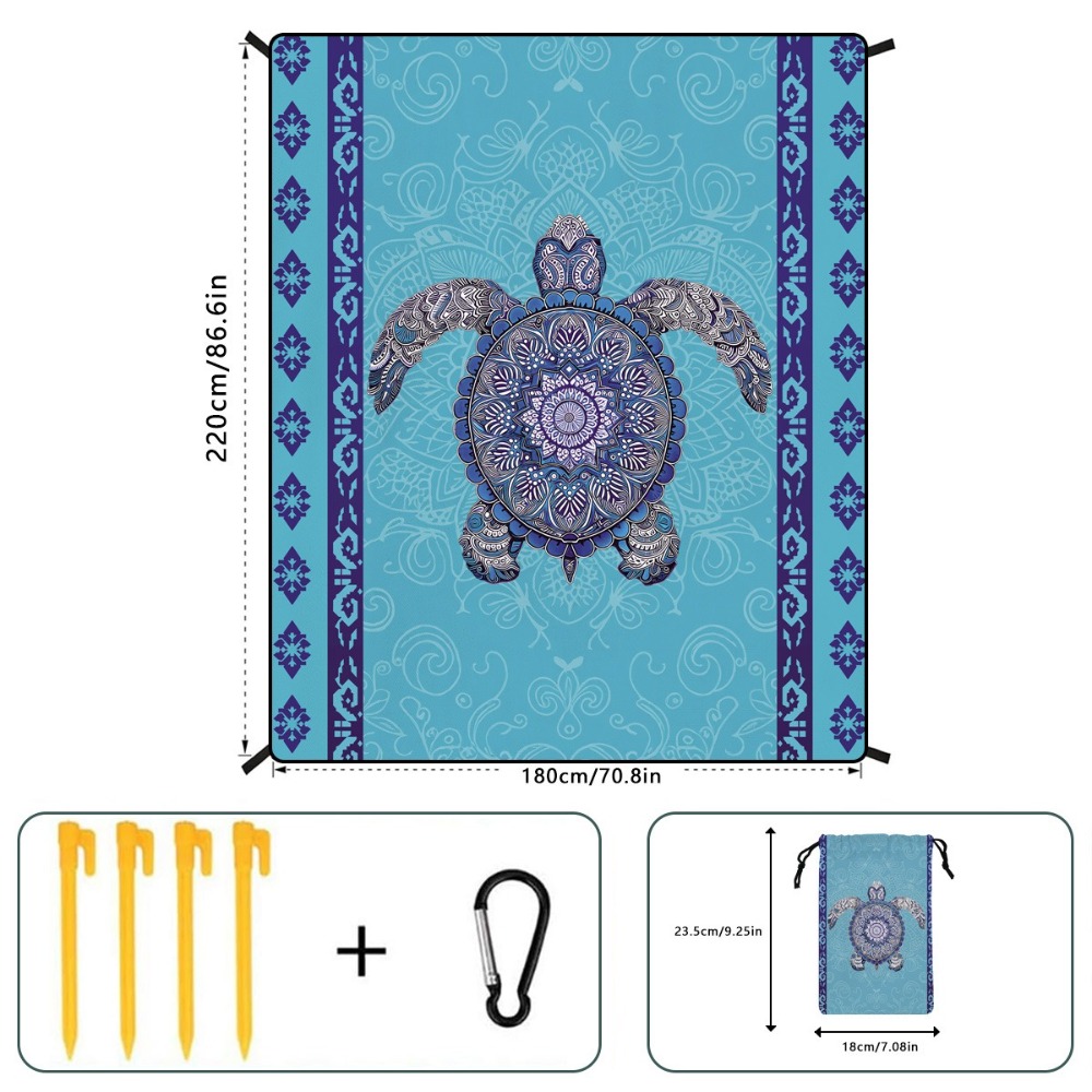 Ręcznik plażowy z motywem palm – Yoga And Fitness Mat recenzja i cena